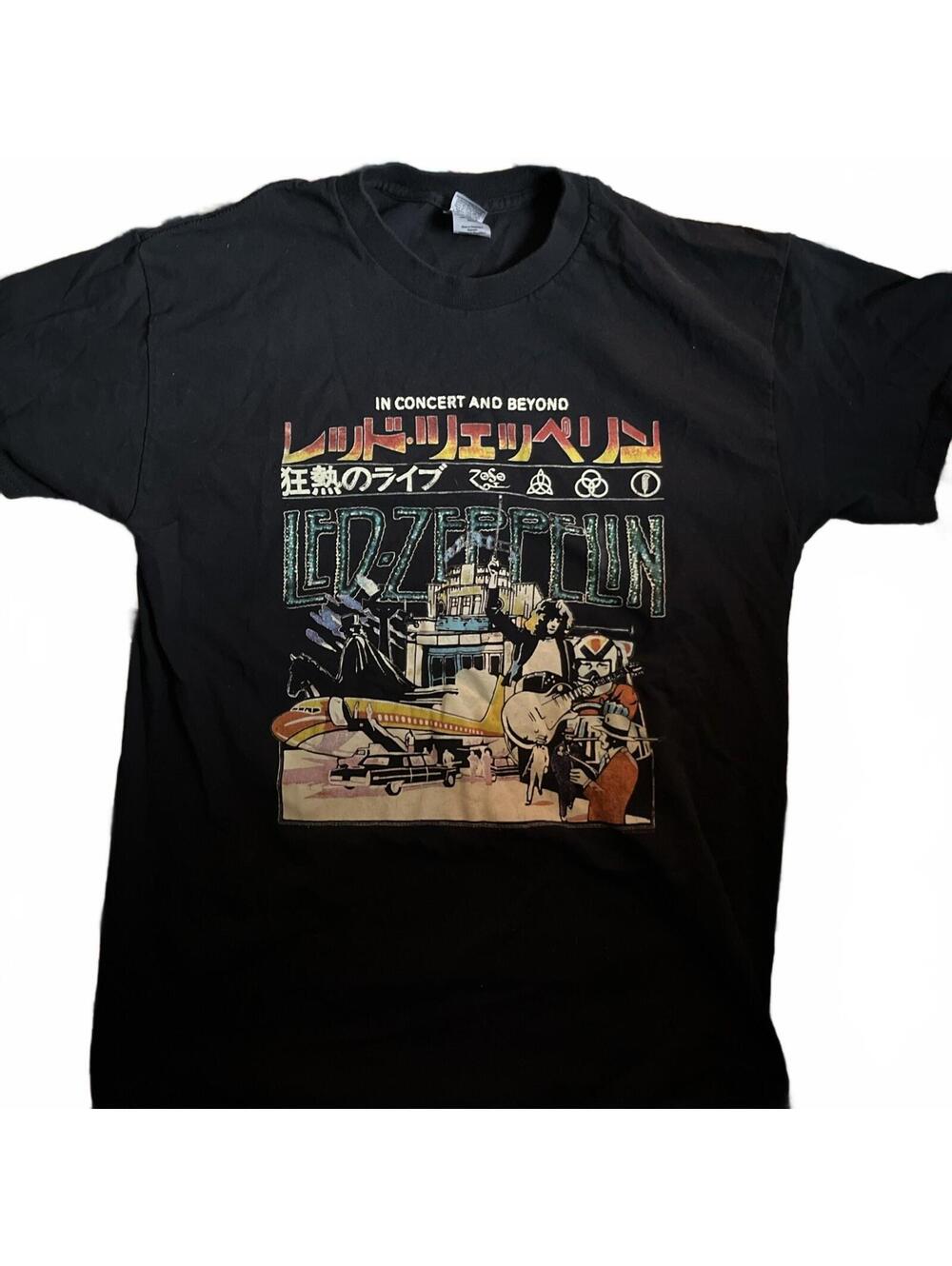 Led Zeppelin Men’s T Shirt Gildan Heavy Cotton Size M